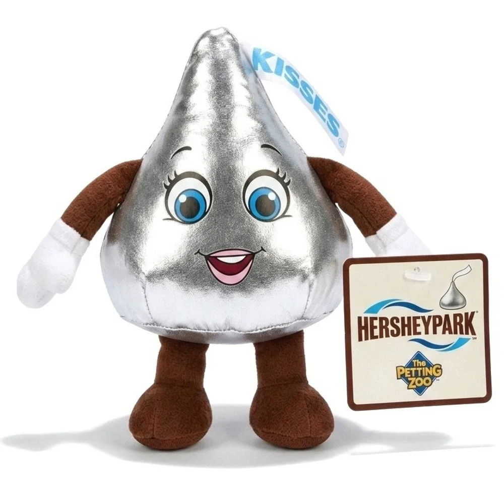 2014 Hershey's Kisses Plush Hersheypark The Petting Zoo Silver Stuffed Toy NWT